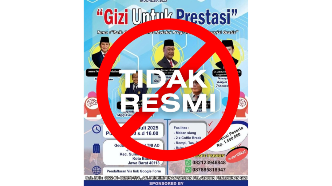 BGN Bangka Belitung Tegaskan Kegiatan Deklarasi dan Seminar PSPPG di Bandung Bukan Kegiatan Resmi